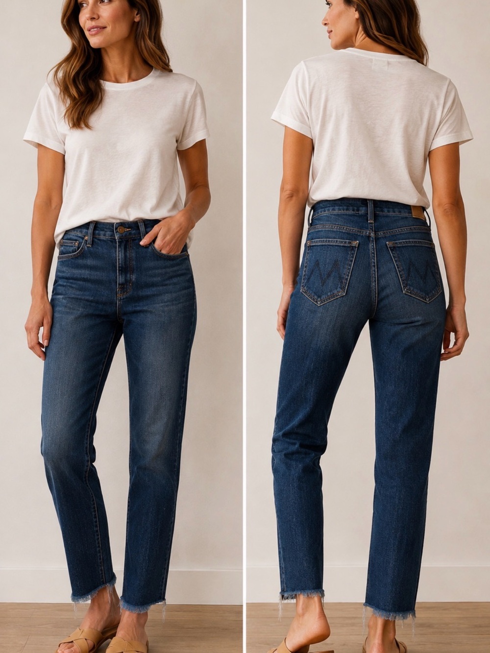 MOTHER Women's Medium Blue The Looker Ankle Jeans size 25